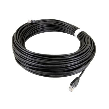 Pre-Cut 20m Cat5E UTP Outdoor Ethernet Network Cable - Black