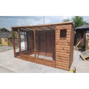 Buttercup All Weather Outdoor Bird Aviary Pet Cage 10' x 4' plus 2' safety porch