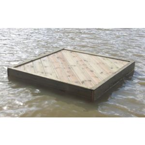 Large Square Duck Float, Waterfowl Platform, Floating Waterfowl Pontoon