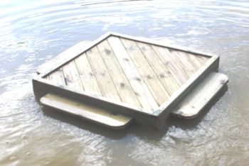 Medium Square Duck Float, Waterfowl Platform, Floating Waterfowl Pontoon