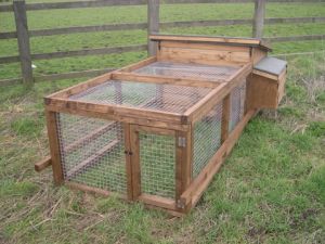 Poultry House with Run for Ducks